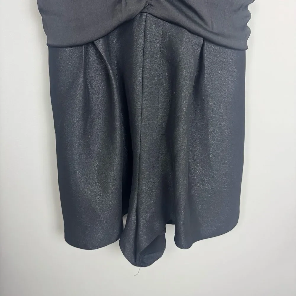 FREE PEOPLE | Skylie Saylor Romper Shorts with Velvet Top Women’s Size 10